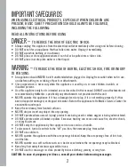 Preview for 2 page of HoMedics HHP-425 Instruction Manual And  Warranty Information