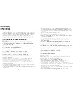 Preview for 9 page of HoMedics HUM-WM75 Instruction Manual And  Warranty Information