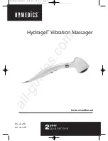 HoMedics Hydragel HG-22-2EU Instruction Manual preview