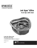 HoMedics JET SPA ELITE FB-200 Instruction Manual preview