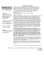 Preview for 16 page of HoMedics JET SPA ELITE FB-200 Instruction Manual