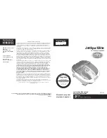 HoMedics JetSpa Elite FB-300 Instruction Manual And Warranty preview