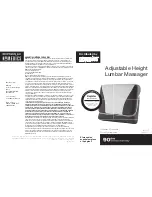 HoMedics LUV-200 Instruction Manual And  Warranty Information preview