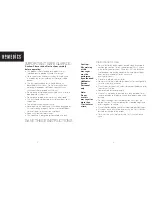 Preview for 2 page of HoMedics LUV-200 Instruction Manual And  Warranty Information