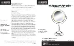 HoMedics MAKEUP ARTIST M-10042 Instruction Manual And  Warranty Information preview