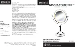 Preview for 5 page of HoMedics MAKEUP ARTIST M-10042 Instruction Manual And  Warranty Information