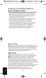 Preview for 19 page of HoMedics MAN-150-EU Instruction Manual