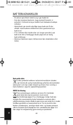 Preview for 48 page of HoMedics MAN-150-EU Instruction Manual