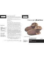 HoMedics Massaging Booties MB-1CB Instruction Manual And Warranty preview