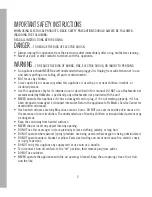 Preview for 2 page of HoMedics MCS-1000H Instruction Manual And  Warranty Information