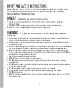 Preview for 2 page of HoMedics MCS-1005HJ Instruction Manual And  Warranty Information