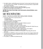 Preview for 3 page of HoMedics MCS-1005HJ Instruction Manual And  Warranty Information