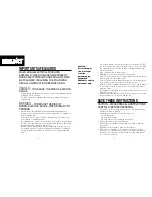 Предварительный просмотр 2 страницы HoMedics MCS-490H Instruction Manual And Warranty