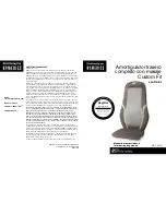 Предварительный просмотр 6 страницы HoMedics MCS-490H Instruction Manual And Warranty