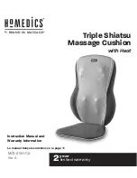 HoMedics MCS-610H-CA Instruction Manual And  Warranty Information preview