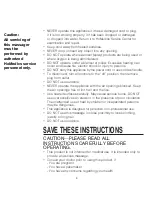 Preview for 3 page of HoMedics MCS-610H-CA Instruction Manual And  Warranty Information