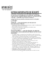 Preview for 12 page of HoMedics MCS-610H-CA Instruction Manual And  Warranty Information