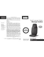 HoMedics MCS-700H Instruction Manual And  Warranty Information preview