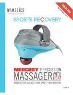 HoMedics MERCURY PERCUSSION SR-PRCM Instruction Booklet preview