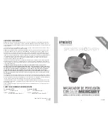 Preview for 5 page of HoMedics MERCURY PERCUSSION SR-PRCM Instruction Booklet