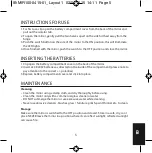 Preview for 5 page of HoMedics MIR-100-EU Instruction Manual