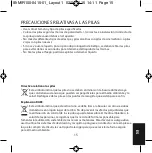 Preview for 15 page of HoMedics MIR-100-EU Instruction Manual