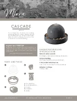 Preview for 1 page of HoMedics Mirra CASCADE WFL-510 Manual