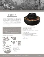 HoMedics Mirra PURITY WFL-220 Manual preview