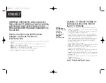 Preview for 2 page of HoMedics MMSQ-100 Instruction Manual And  Warranty Information