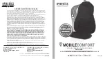 Предварительный просмотр 9 страницы HoMedics MOBILE COMFORT TA-TRW50H Instruction Manual And  Warranty Information