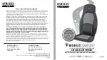 Preview for 5 page of HoMedics MOBILECOMFORT TA-VC275H Instruction Manual And  Warranty Information