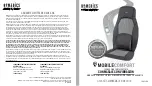 Preview for 9 page of HoMedics MOBILECOMFORT TA-VC275H Instruction Manual And  Warranty Information