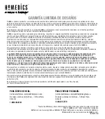 Preview for 13 page of HoMedics MOBILECOMFORT TA-VC275H Instruction Manual And  Warranty Information