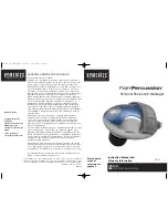 Предварительный просмотр 1 страницы HoMedics MT-PA Instruction Manual And  Warranty Information