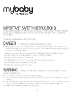 Preview for 2 page of HoMedics MYB-W40-CA mybaby Instruction Manual