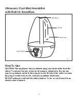 Preview for 5 page of HoMedics MYB-W40-CA mybaby Instruction Manual