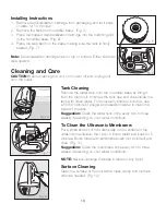 Preview for 10 page of HoMedics MYB-W40-CA mybaby Instruction Manual