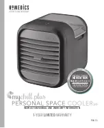 Предварительный просмотр 1 страницы HoMedics mychill plus PERSONAL SPACE COOLER 2.0 Instruction Manual And  Warranty Information