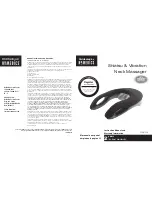 HoMedics NMS-350  and warranty Instruction Manual And Warranty preview