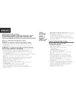 Предварительный просмотр 2 страницы HoMedics NMS-350  and warranty Instruction Manual And Warranty