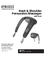HoMedics NMS-600-CA Instruction Manual And  Warranty Information preview