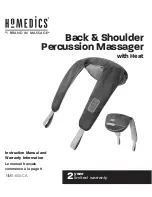 HoMedics NMS-600-CA Instruction Manual And  Warranty Information предпросмотр