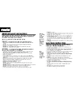 Preview for 2 page of HoMedics NMS-620H Instruction Manual And  Warranty Information