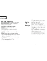 Preview for 2 page of HoMedics NMSQ-210NSM Instruction Manual And Warranty