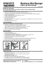 HoMedics NOV-41-9CTM-AU Instructions preview