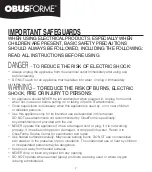 Preview for 2 page of HoMedics OBUSFORME SM-SMC-05 Instruction Manual And  Warranty Information