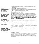 Preview for 4 page of HoMedics OBUSFORME SM-SMC-05 Instruction Manual And  Warranty Information