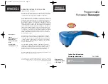 Preview for 1 page of HoMedics PA-350HBL Instruction Manual And  Warranty Information