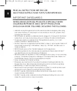 Preview for 2 page of HoMedics PalmPercussion MT-PA-2EU Instruction Manual