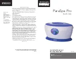 HoMedics ParaSpa Pro Instruction Manual And  Warranty Information preview